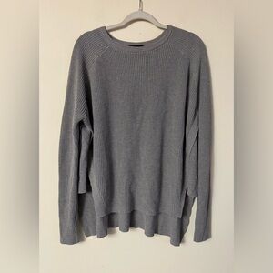 Barbara Bui Gray High-Low Split Side Knit Sweater, So Soft! Size XS, EUC